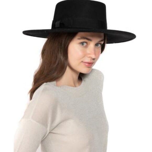 NWT Nine West Wool Felt Telescope Floppy Hat - Picture 1 of 1